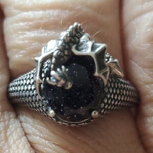 STERLING SILVER DRAGON RING